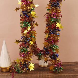Multicoloured Tinsel Garland 5ft each (6N)